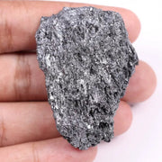 Black moissanite stone loose gemstone showing deep black color and brilliant polished finish for jewelry making.