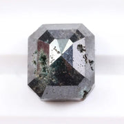 5.53 Ct Blue Emerald Cut Natural Diamond Loose Stone with Step Cut Facets and Rich Fancy Blue Color