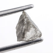0.93 carat grey raw diamond for a custom wedding ring design