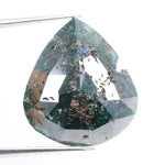 9.31 Ct natural green pear cut diamond loose rare fancy color luxury stone for custom engagement ring