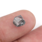 1.22 carat grey raw diamond for a custom anniversary ring setting