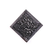 2.68 Ct lab-grown black rough diamond square shape loose e diamond for jewelry 