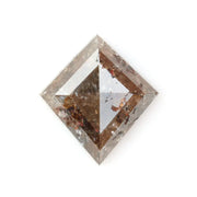 1.02 Ct brown kite cut natural diamond with modern geometric shape and rich earthy tone for luxury custom jewelry