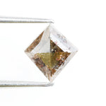 1.02 Ct brown kite cut natural diamond with modern geometric shape and rich earthy tone for luxury custom jewelry