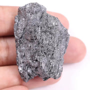 Real black moissanite gemstone calibrated stone in round cut used for engagement and wedding rings.