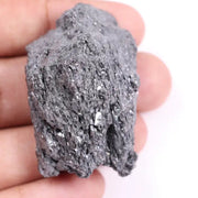 Real black moissanite gemstone calibrated stone in round cut used for engagement and wedding rings.