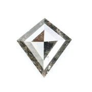 0.57 Ct brown Black And Grey kite cut natural diamond with sharp geometric design and warm tone for exclusive fine jewelry