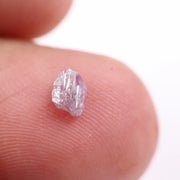 Uncut raw diamond and loose lab grown diamond for custom jewelry
