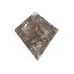 0.57 Ct brown Black And Grey kite cut natural diamond with sharp geometric design and warm tone for exclusive fine jewelry