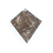 0.57 Ct brown Black And Grey kite cut natural diamond with sharp geometric design and warm tone for exclusive fine jewelry