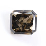 2.07 carat brown radiant cut lab grown diamond loose stone for custom engagement ring or designer jewelry