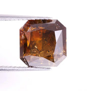 2.65 Carat Asscher Cut Brown Lab Grown Diamond – Fancy CVD Loose Diamond, Ethical Lab Created Stone for Engagement Rings, Custom Jewelry & Fine Designs