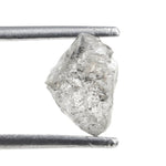 grey unpolished diamond for a custom solitaire ring setting