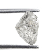grey unpolished diamond for a custom solitaire ring setting