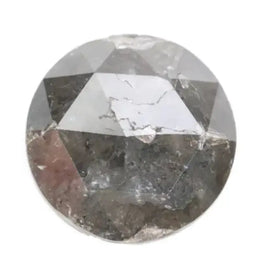 1.78ct round brillant cut diamond white and grey colored diamond use for custom ring 