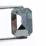 1.24 Ct natural green radiant cut diamond loose rare fancy color elegant stone for custom engagement ring