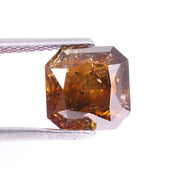 2.65 Carat Asscher Cut Brown Lab Grown Diamond – Fancy CVD Loose Diamond, Ethical Lab Created Stone for Engagement Rings, Custom Jewelry & Fine Designs