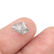 grey unpolished diamond for a custom solitaire ring setting