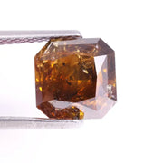2.65 Carat Asscher Cut Brown Lab Grown Diamond – Fancy CVD Loose Diamond, Ethical Lab Created Stone for Engagement Rings, Custom Jewelry & Fine Designs