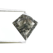 0.57 Ct brown Black And Grey kite cut natural diamond with sharp geometric design and warm tone for exclusive fine jewelry
