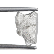 1.21 carat grey uncut natural diamond for a 14K gold ring setting