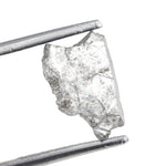 1.21 carat grey uncut natural diamond for a 14K gold ring setting