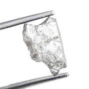 1.21 carat grey uncut natural diamond for a 14K gold ring setting