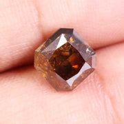 2.65 Carat Asscher Cut Brown Lab Grown Diamond – Fancy CVD Loose Diamond, Ethical Lab Created Stone for Engagement Rings, Custom Jewelry & Fine Designs