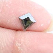 0.57 Ct brown Black And Grey kite cut natural diamond with sharp geometric design and warm tone for exclusive fine jewelry