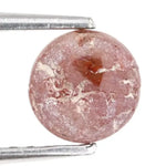 0.80 ct brownish red round rose cut natural diamond with warm earthy tones and unique brilliance, loose stone ideal for custom jewelry making and bespoke ring designs