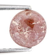 0.80 ct brownish red round rose cut natural diamond with warm earthy tones and unique brilliance, loose stone ideal for custom jewelry making and bespoke ring designs
