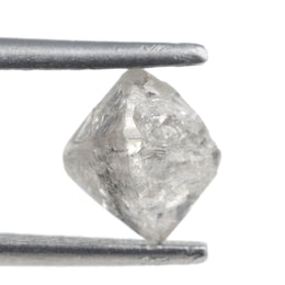 1.30 carat grey raw diamond for an 18K gold ring setting