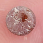 0.80 ct brownish red round rose cut natural diamond with warm earthy tones and unique brilliance, loose stone ideal for custom jewelry making and bespoke ring designs
