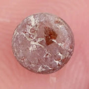 0.80 ct brownish red round rose cut natural diamond with warm earthy tones and unique brilliance, loose stone ideal for custom jewelry making and bespoke ring designs