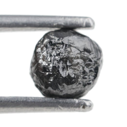 1.13 carat unpolished grey natural diamond for a white gold ring setting