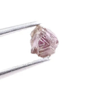 Loose rough pink diamond and raw natural diamond stone