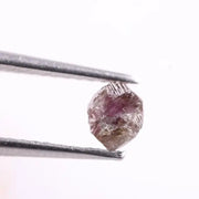 Loose rough pink diamond and raw natural diamond stone