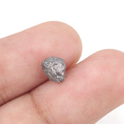 grey unpolished grey diamond suitable for a yellow gold ring design
