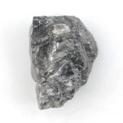 1.38 carat natural grey diamond in its rough, unpolished form for a solid gold ring