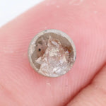 1.07 Ct crown natural diamond round rose Cut rustic loose diamond For custom jewelry
