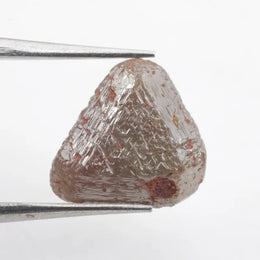 brown colour loose rough diamonds, macle rough diamond