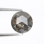 1.05Ct Grey Black Brown Natural Diamond Rose Cut Rustic Included Loose Gemstone