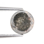 1.05Ct Grey Black Brown Natural Diamond Rose Cut Rustic Included Loose Gemstone
