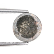 1.05Ct Grey Black Brown Natural Diamond Rose Cut Rustic Included Loose Gemstone