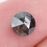 1.05Ct Grey Black Brown Natural Diamond Rose Cut Rustic Included Loose Gemstone