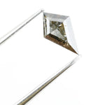 0.40 Ct kite cut natural diamond with brown black and grey tones and bold geometric shape for modern fine jewelry