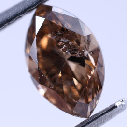 0.19 Carat Lab Grown Diamond Vivid Brown Marquies Shape Lab Diamond