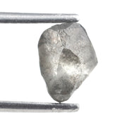 1.57 carat grey raw natural diamond stone for a handmade gold ring setting