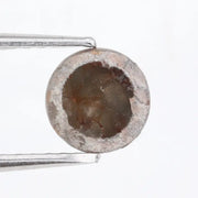 1.06 ct fancy brown grey natural diamond rose cut earthy tone loose diamond for jewelry making