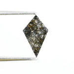 0.40 Ct kite cut natural diamond with brown black and grey tones and bold geometric shape for modern fine jewelry